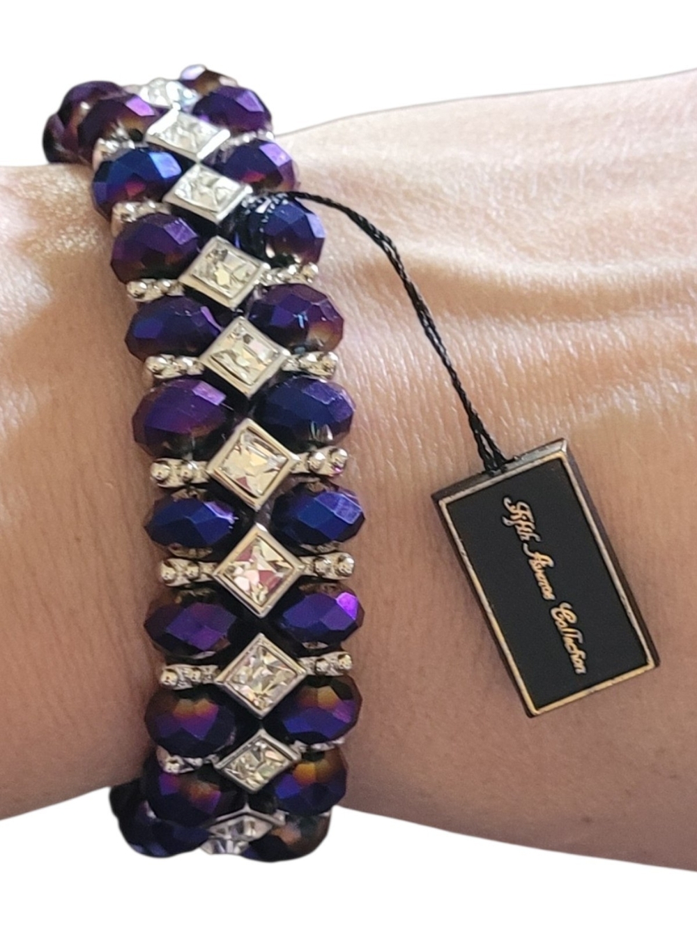 Purple Amethyst Stretch Bracelet